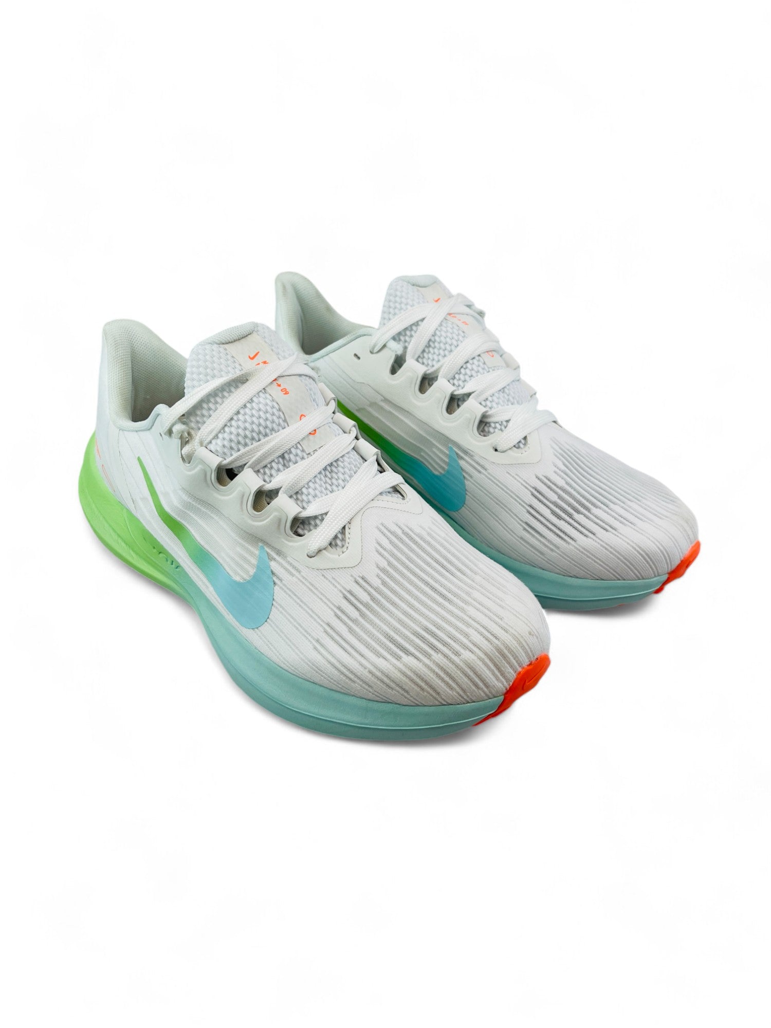 Nike Air Winflo 9 Men's Running Shoes(white & Parrot)